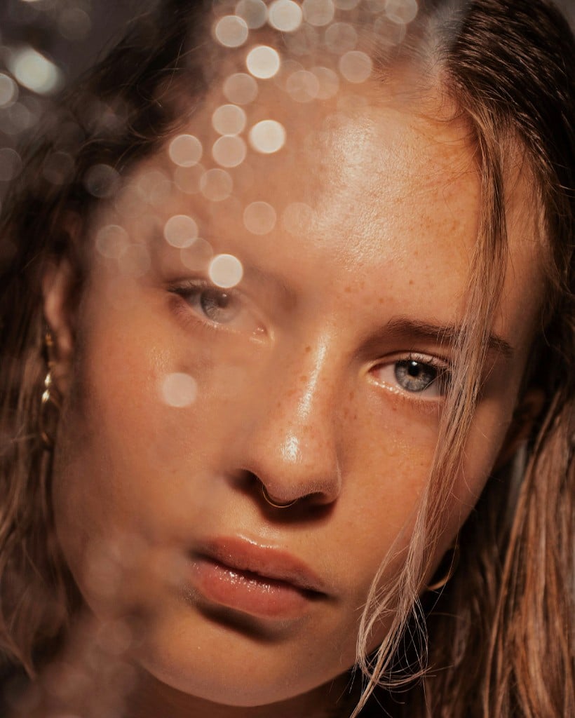 Dewy skin, a portrait for SELF.
