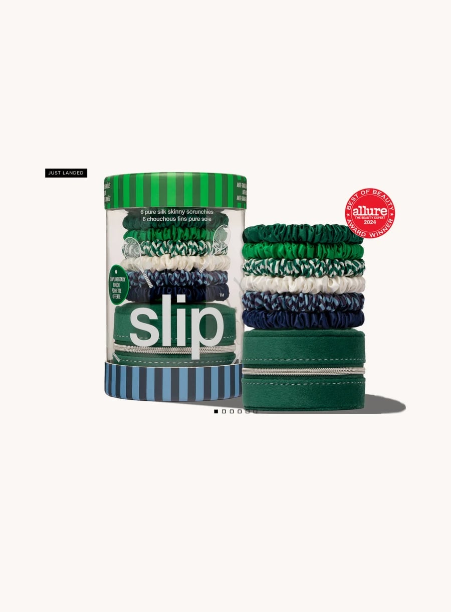 Skinny Silk Scrunchies + Pouch Set